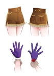 株式会社縁案 (enishian001)さんの女怪盗の衣装デザイン（手袋とショートパンツのみ）への提案