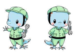 高尾 まこと (takao_makoto)さんの設備屋の家守テックという屋号のキャラへの提案