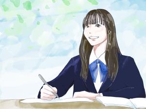 アトリエもふもふ (Atelier-Moff-Moff)さんの学習塾の広告に掲載する中学生や高校生（男子と女子両方）のイラストへの提案