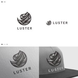 ZAKI DESIGN (taka47600927)さんのアパレルブランド「LUSTER」(ラスター)のシンボルマーク付きロゴへの提案