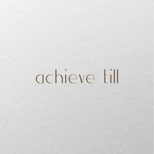 Y-Design (Yuko-Design)さんの美容室「achieve till」のロゴ制作依頼＋記念エコバッグロゴ制作依頼への提案