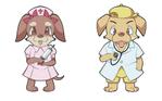 Bedy (dhd_office)さんの新規開業する小児科の2匹の子犬のキャラクターデザインです。への提案