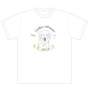 y_hat (y_hat1202)さんのゴールデンレトリバーのTシャツデザインへの提案