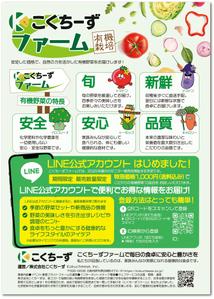 STUDIO_SATSUKI (studiosatsuki)さんの有機野菜販売の新事業に関するLINE公式アカウント登録お願いのチラシへの提案