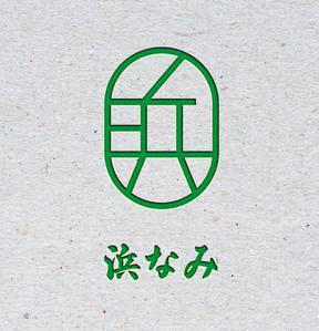 こびとワイン (kobitowain)さんの名古屋市内、百貨店、デパ地下、和惣菜、弁当、屋号「浜なみ」のロゴへの提案