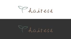 松本 悠香 (mayudesign-)さんの美容室新ブランド【hairest（ヘアレスト）】ロゴデザインへの提案