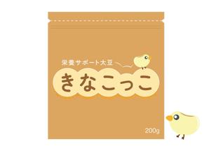 森野ぶるぅ (morinoblue_design)さんの「子供向け きな粉」のパッケージデザインへの提案