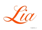 モスグリン (3c1a14n)さんのビューティーサロンを経営する社名「Lia」のロゴへの提案