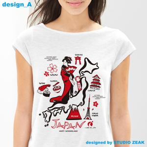 STUDIO ZEAK  (omoidefz750)さんのインバウンド客へのプレゼントTシャツのデザイン(複数)への提案