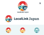 hanamoji design (hanamoji)さんのインバウンド向け国際交流イベントサービス「LocalLink Japan」のロゴへの提案