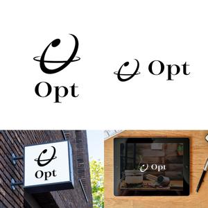 N.design@nagai (nagai_Ndesign)さんのシンプル＆高品質なビジネス仕様の滞在施設「Opt」のロゴ（看板）への提案