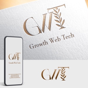 むすび (cinq_iii111)さんのビジネスコミュニティ「Growth Web Tech」のロゴへの提案