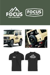 D_STUDIO (D_STUDIO)さんの車両に貼る車販売店【FOCUS】のロゴステッカーデザインへの提案