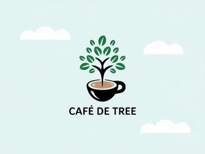 NAVNEET SINGH (HANAVI)さんのカフェ「cafe de tree」のロゴへの提案