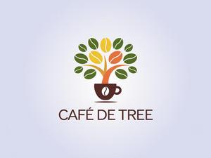 NAVNEET SINGH (HANAVI)さんのカフェ「cafe de tree」のロゴへの提案