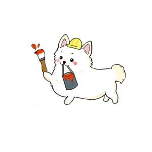 ほしの (komugi615)さんのローラーやハケを持った愛犬への提案