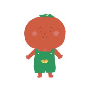 こもも ()さんのエコサンファームの商品であるトマトのキャラクターへの提案