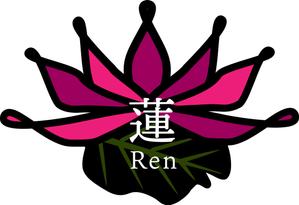 s fumika (su-fu)さんのよもぎ蒸しサロン「蓮 Ren」のロゴへの提案