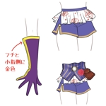 naru (narunell)さんの女怪盗の衣装デザイン（手袋とショートパンツのみ）への提案