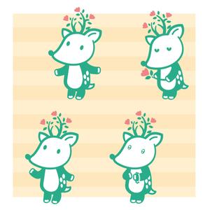 naru (naruz design) (narunell)さんの既存のロゴ（シカ）の全身を描いてほしいへの提案