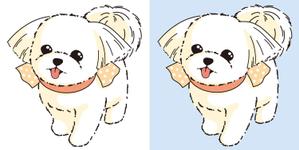 naru (naruz design) (narunell)さんの舞台装飾に使用する犬のイラストへの提案