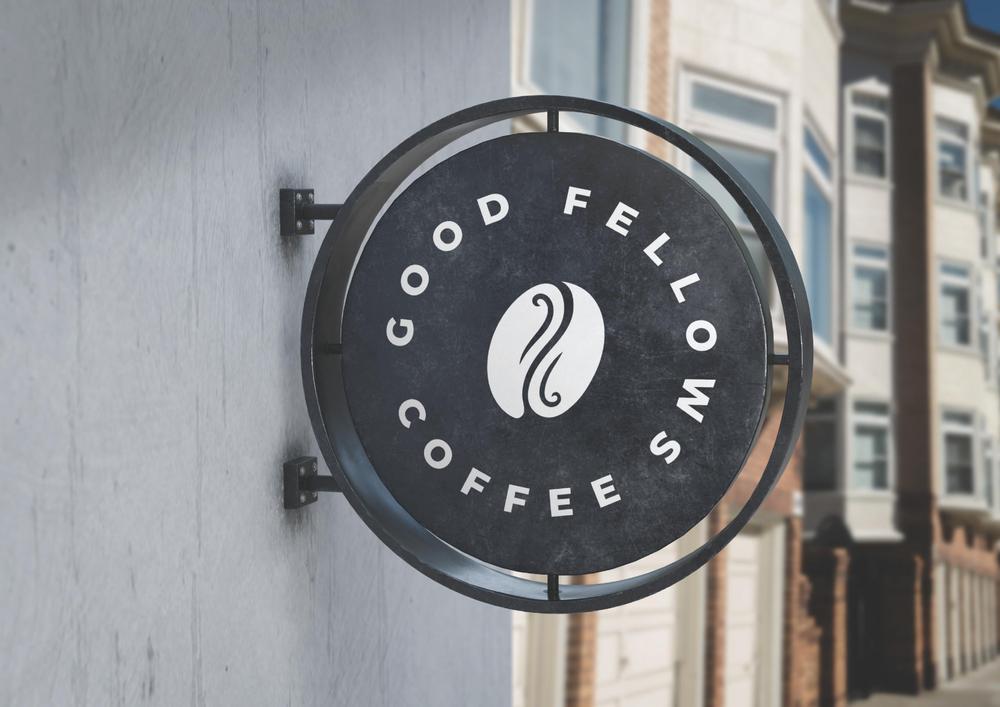 鹿児島新店舗カフェ「GOOD FELLOWS COFFEE（グッドフェローズコーヒー）」のロゴ作成