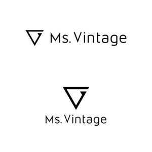 Oganesson (Oganesson)さんの中古ラグジュアリーブランドショップ「Ms.Vintage」のロゴ制作への提案
