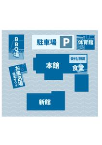 就労継続支援B型LAKI  (LAKI_uraga)さんの民宿の敷地内案内図への提案