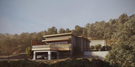 7 VISION DESIGN (7VisionDesign)さんの【住宅兼別荘の大屋根部分のデザインパース（４方向）作成依頼】への提案