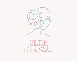 7 VISION DESIGN (7VisionDesign)さんの美容室「2LDK」のロゴへの提案