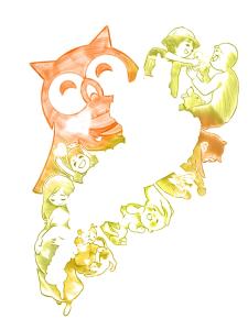 晩山 (don10_ano)さんのクリニックのミッション、『ありがとうの連鎖を生み出す』をイメージさせる挿絵への提案