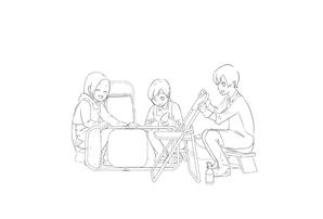 さなすぷりんぐ (sanaspring)さんのクリニックのミッション、『ありがとうの連鎖を生み出す』をイメージさせる挿絵への提案