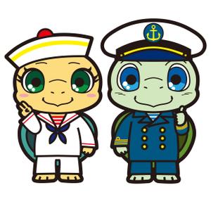 CREA (amahito_100usa)さんの海の生物　カメ　イルカ　クジラ　サメ　夫婦キャラクターへの提案