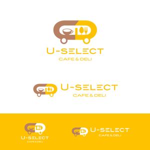 fukustar (fukustar)さんのカフェ「U-SELECT CAFE & DELI」のロゴとロゴイラストマークへの提案