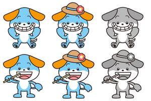ほりあずさ / イラストレーター (azusahori_25)さんの『歯科医院』で使用する犬をモチーフとしたキャラクターへの提案