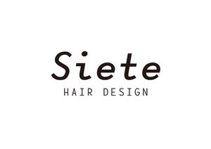 グラフィック雪 (mozuko)さんの美容室「Siete」のロゴへの提案