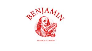 的野晴如 (haruyoshi0377)さんのホットドッグ屋　「HOTDOG　STATION　BENJAMIN」のロゴへの提案