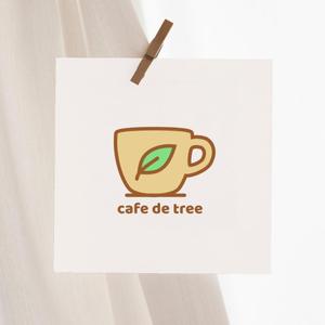 板倉朱里 (Milkyway77str)さんのカフェ「cafe de tree」のロゴへの提案