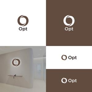 greenh (greenh)さんのシンプル＆高品質なビジネス仕様の滞在施設「Opt」のロゴ（看板）への提案