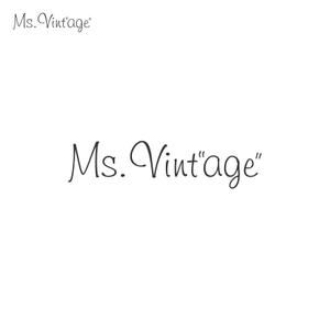 HogsHead (HogsHead)さんの中古ラグジュアリーブランドショップ「Ms.Vintage」のロゴ制作への提案