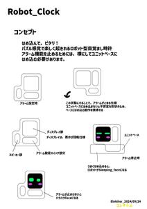 Elekiter (elekiter)さんの 男女ともに好まれる、子供向けロボットテーマのアラームクロックデザインへの提案