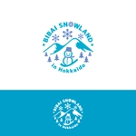 KR-design (kR-design)さんの北海道 「BIBAI SNOWLAND」のロゴへの提案