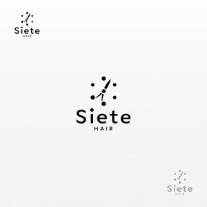 Moonnn (Moonnn)さんの美容室「Siete」のロゴへの提案