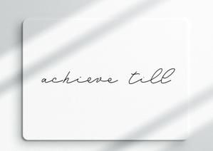 eyes (eyes-d)さんの美容室「achieve till」のロゴ制作依頼＋記念エコバッグロゴ制作依頼への提案