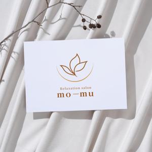 WEBデザイナー│まり (syokuiku)さんのマッサージ（リラクゼーションサロン）「ｍｏ-ｍｕ」のロゴへの提案