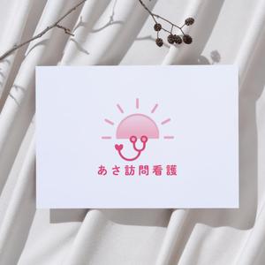 WEBデザイナー│まり (syokuiku)さんの訪問看護ステーション「あさ訪問看護」のロゴとフォントへの提案