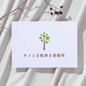 WEBデザイナー│まり (syokuiku)さんの新規開業の税理士事務所のロゴ「ヤノミき税理士事務所」への提案