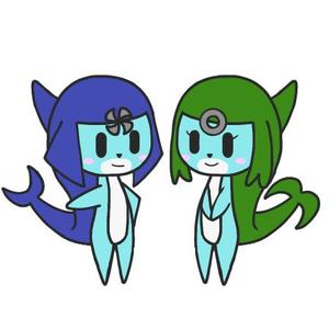 星臀　快ら功 (kai-6oshir1)さんの海の生物　カメ　イルカ　クジラ　サメ　夫婦キャラクターへの提案