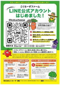 fu--mi (fu--mi)さんの有機野菜販売の新事業に関するLINE公式アカウント登録お願いのチラシへの提案