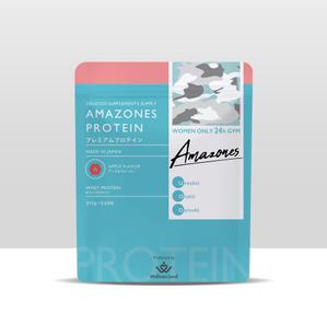 hyasu design (popola06)さんのプロテイン「AMAZONES PROTEIN」のパッケージデザインへの提案